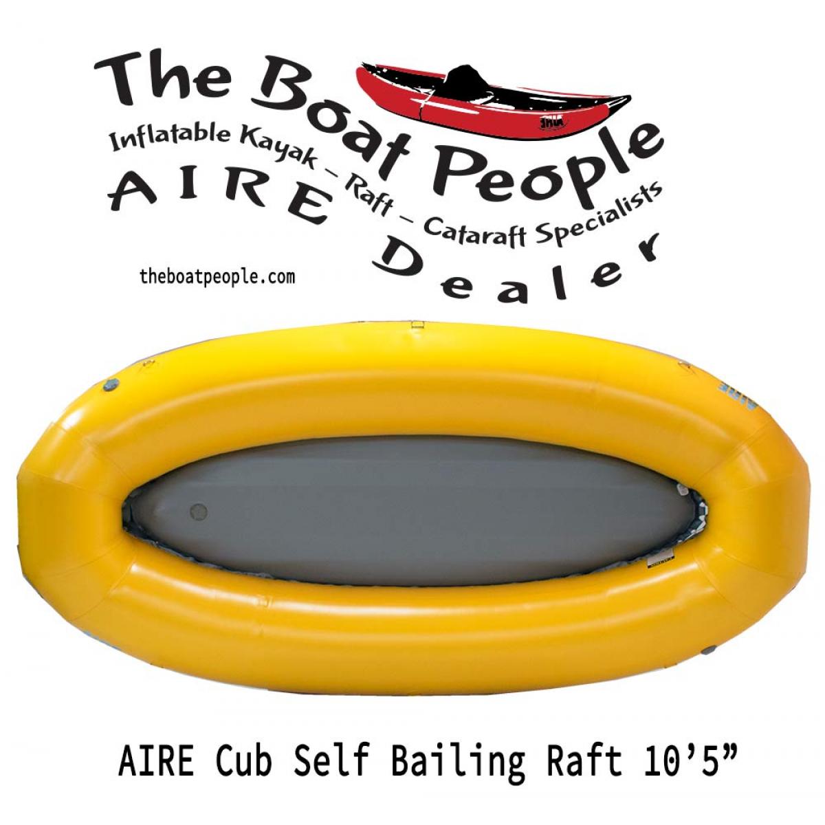 AIRE Cub Whitewater Raft 10 feet 7 inches top view